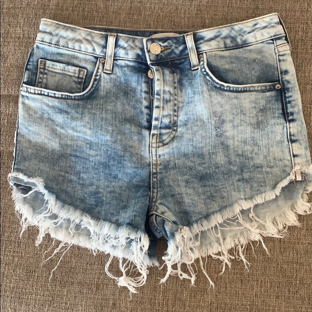 High Waist Jean Shorts